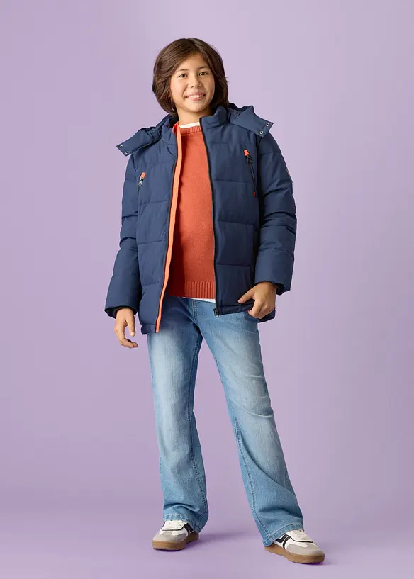 Quiltad funktionsjacka med v&auml;rmande foder och vattenavvisande material, bonprix
