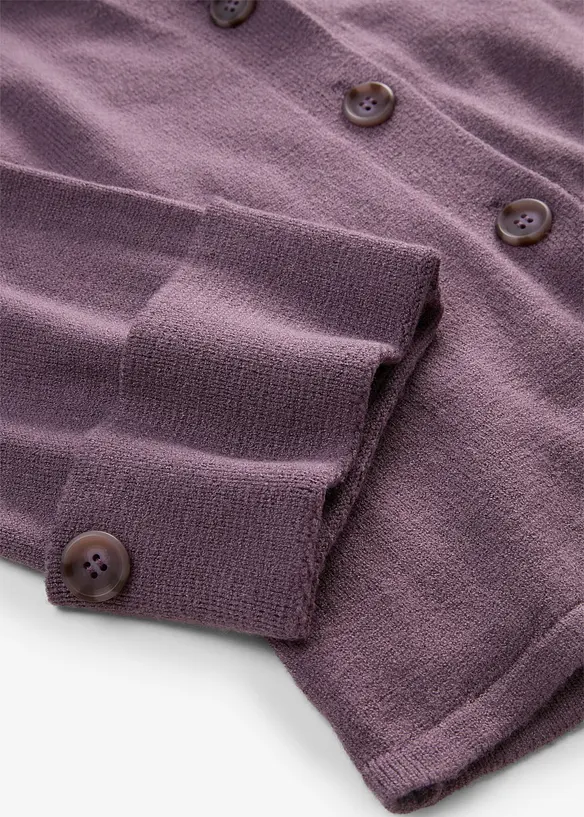 Cardigan i insv&auml;ngd modell av viskosmix, bonprix