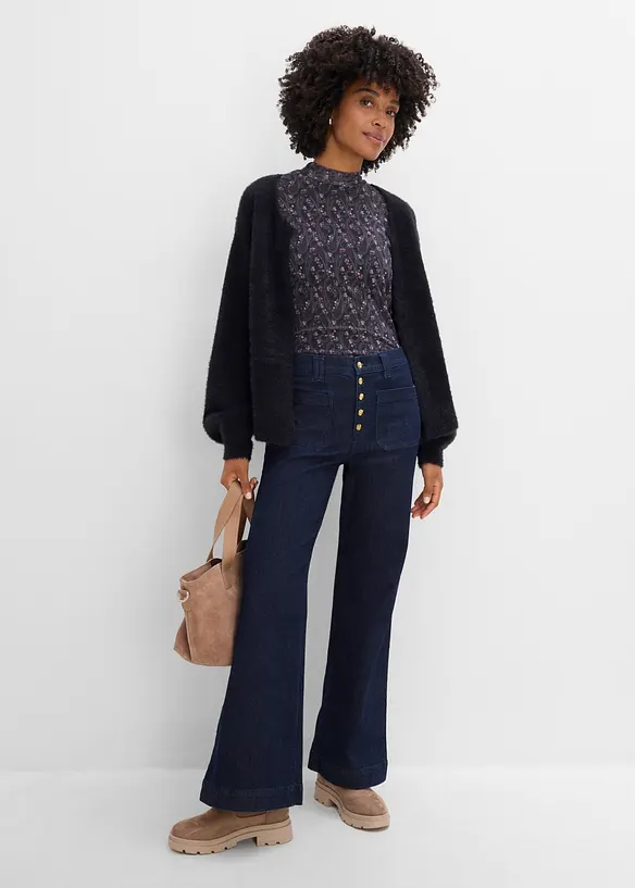 Flared Jeans High Waist, bonprix