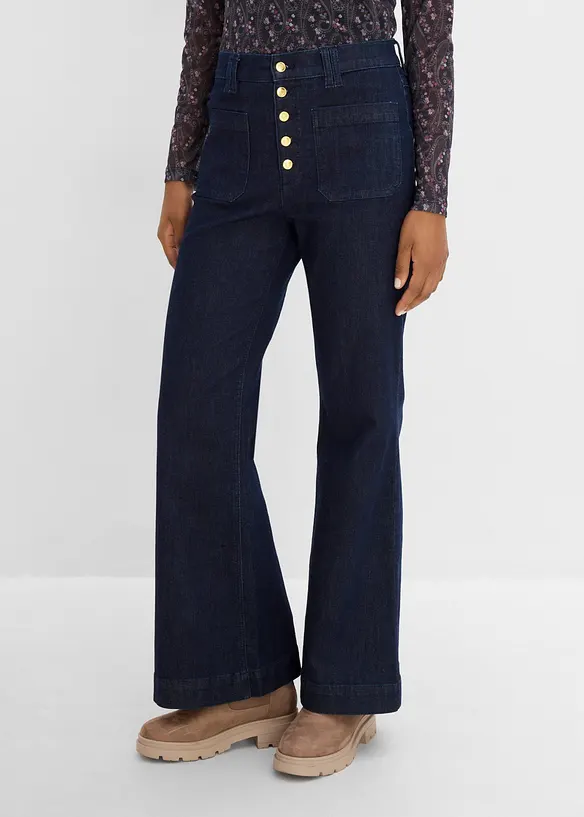 Flared Jeans High Waist, bonprix