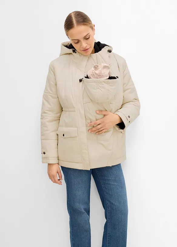 Mammajacka med urtagbar fleecejacka, bonprix