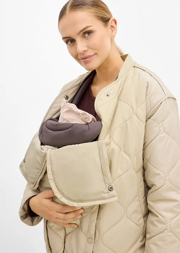 Superl&auml;tt mammajacka med kviltningar och babyficka, bonprix