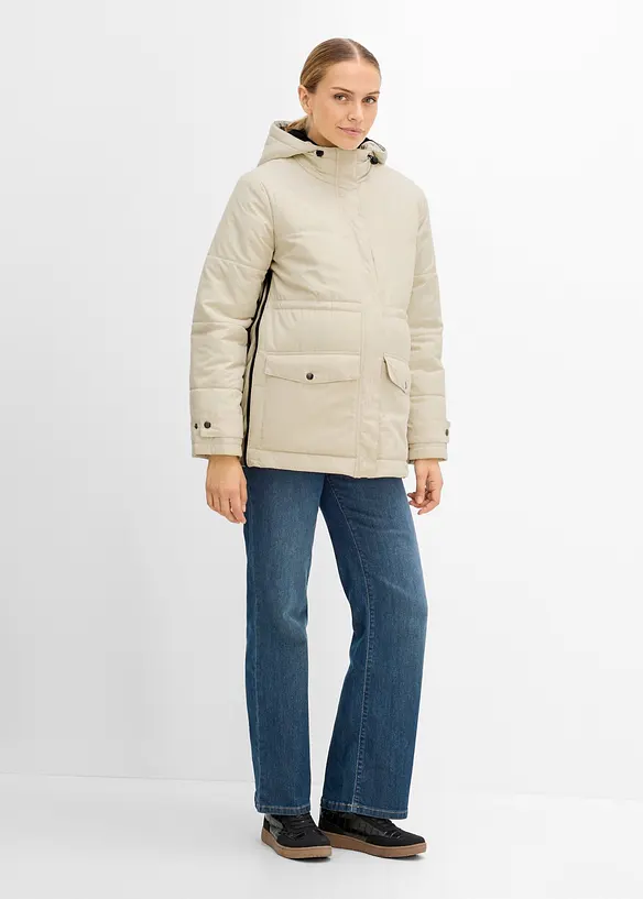 Mammajacka med urtagbar fleecejacka, bonprix