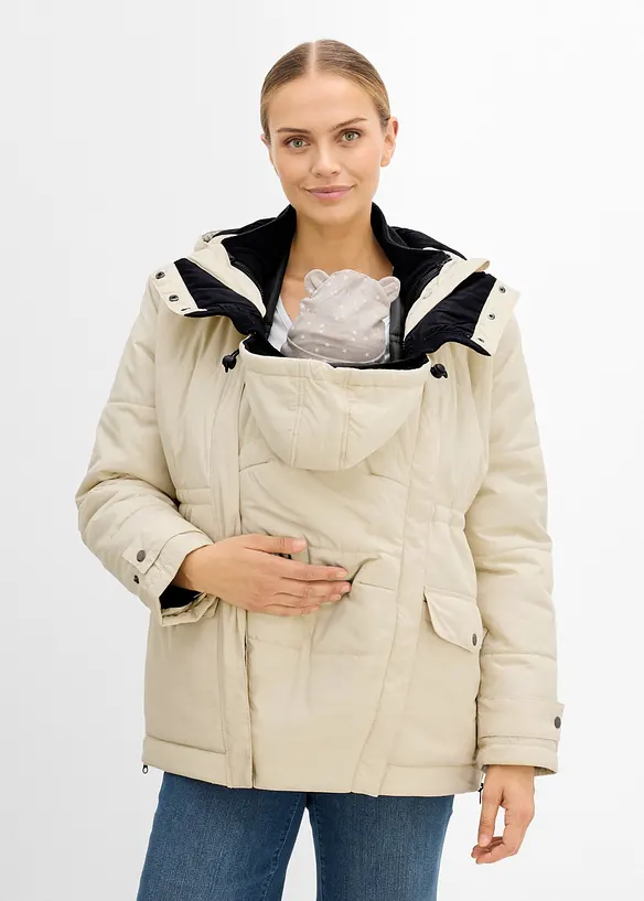 Mammajacka med urtagbar fleecejacka, bonprix