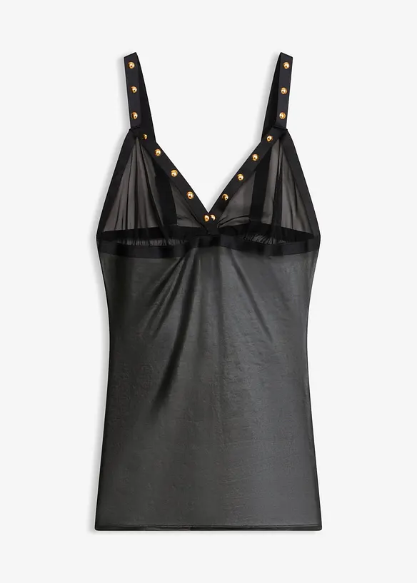 Kl&auml;nning med wetlook, bonprix