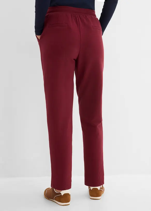 Joggingbyxa av elastisk materialmix med ekologisk bomull, bonprix