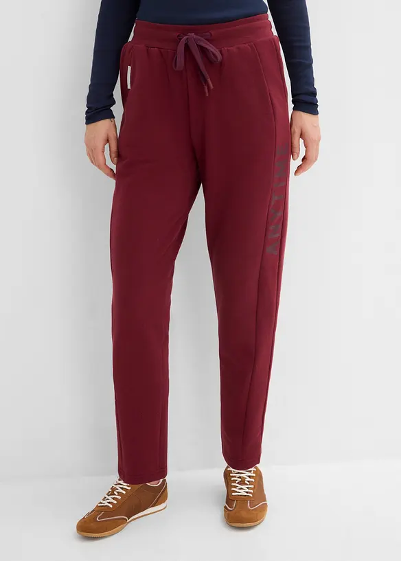 Joggingbyxa av elastisk materialmix med ekologisk bomull, bonprix