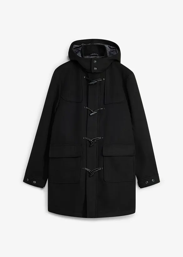 V&auml;rmande duffel med yllelook, bonprix