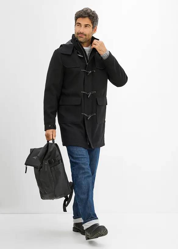 V&auml;rmande duffel med yllelook, bonprix