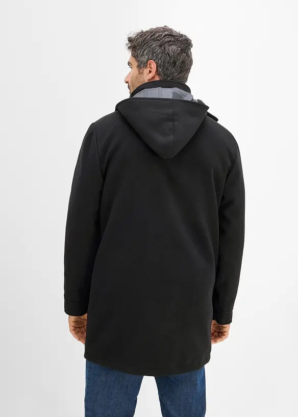 V&auml;rmande duffel med yllelook, bonprix