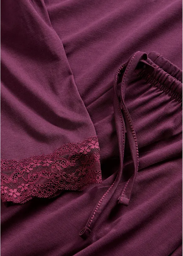 Pyjamas av mjuk, ekologisk bomull, bonprix