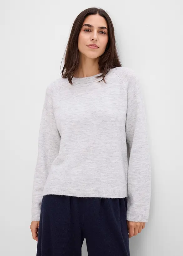Finstickad tr&ouml;ja i vid modell, bonprix