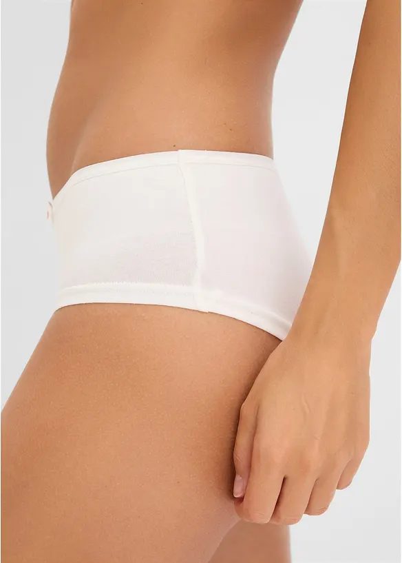 Hipstertrosa med ekologisk bomull (4-pack), bonprix