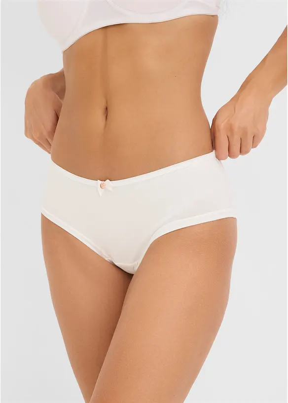 Hipstertrosa med ekologisk bomull (4-pack), bonprix