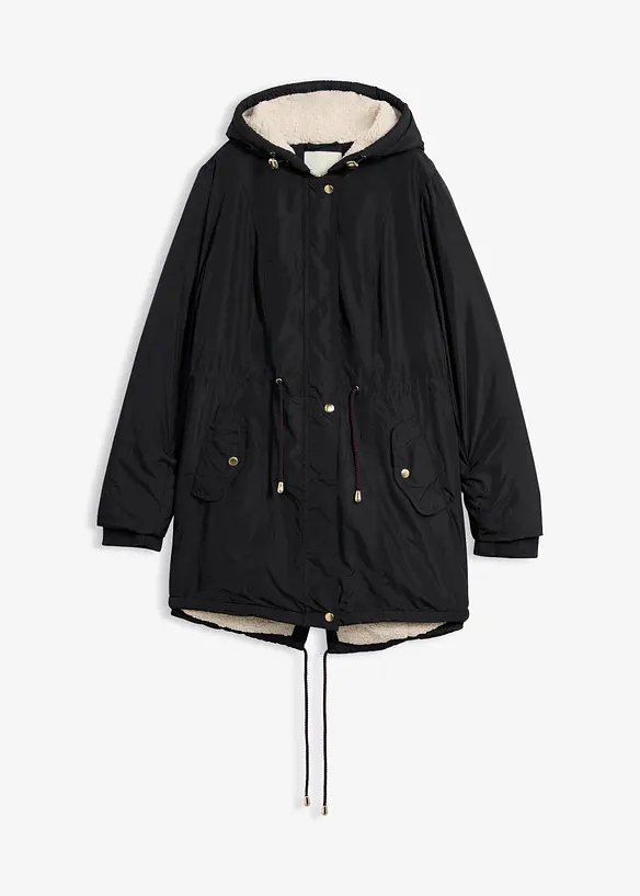Parkas med teddyfoder, bonprix