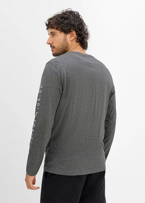 L&aring;ng&auml;rmad T-shirt med ekologisk bomull, bonprix