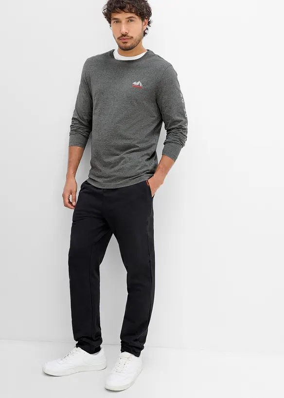 L&aring;ng&auml;rmad T-shirt med ekologisk bomull, bonprix