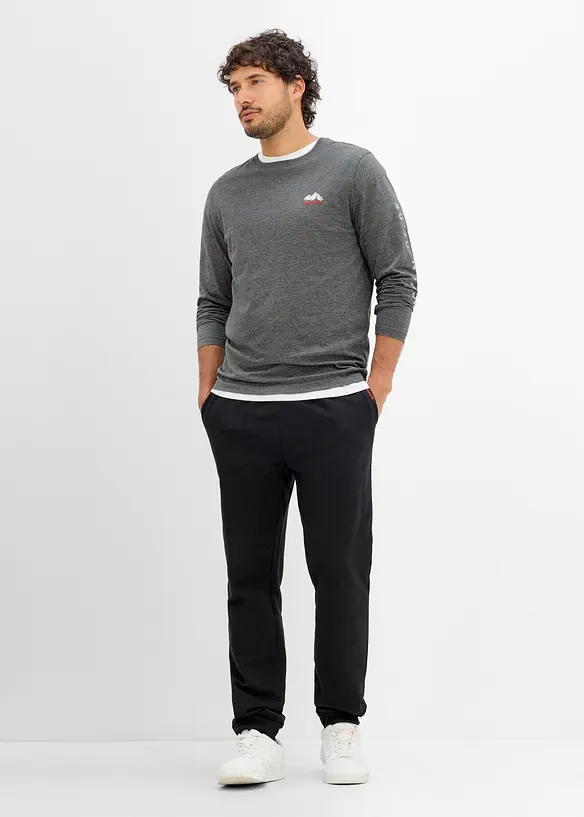 L&aring;ng&auml;rmad T-shirt med ekologisk bomull, bonprix