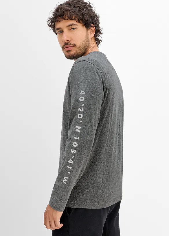 L&aring;ng&auml;rmad T-shirt med ekologisk bomull, bonprix
