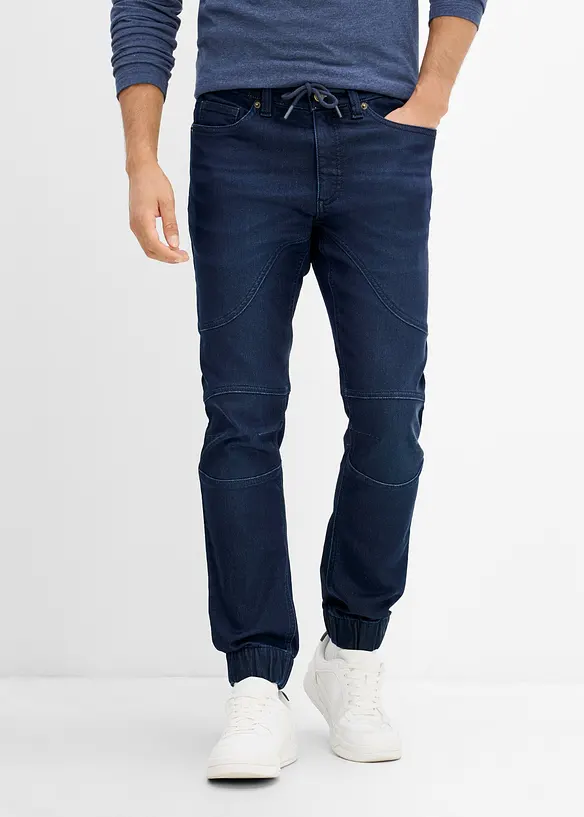 Jeggings med reglerbar midja, Regular Fit, Straight, bonprix