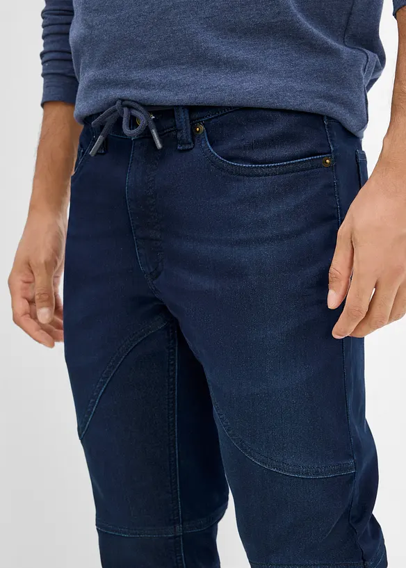 Jeggings med reglerbar midja, Regular Fit, Straight, bonprix