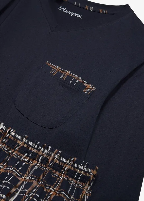 L&aring;ng&auml;rmad pyjamas med ekologisk bomull, bonprix