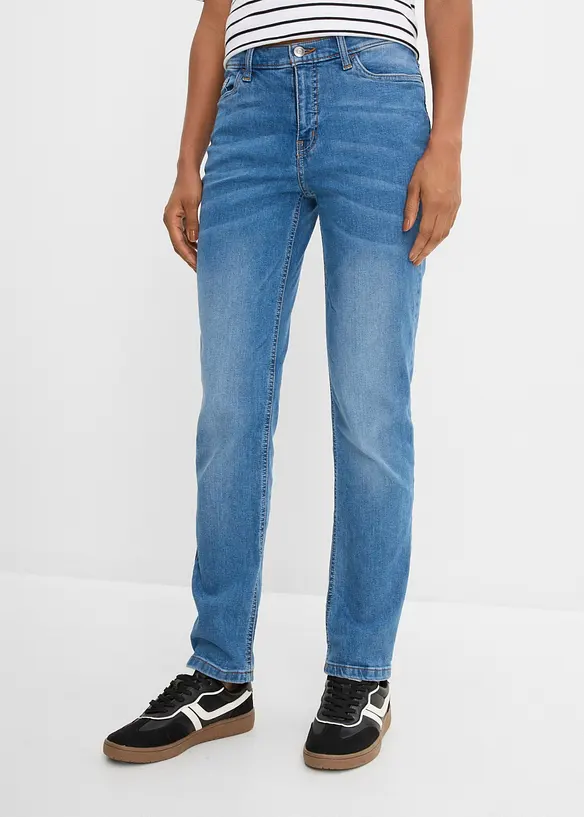 Straight jeans Mid Waist, Stretch, bonprix