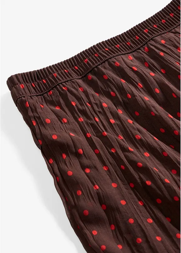 Chiffongkjol i krinklat material, bonprix