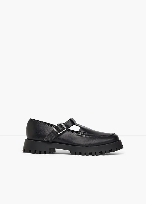 Kraftiga loafers med cut-outs, bonprix