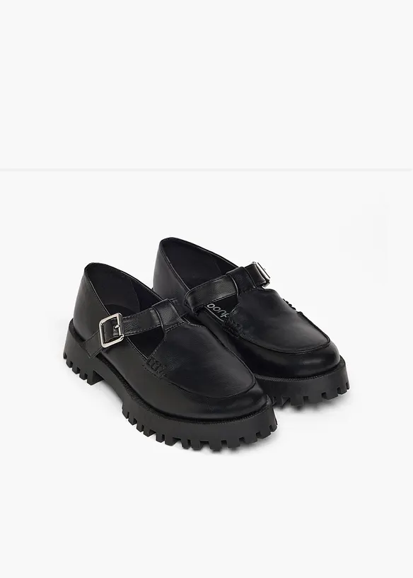 Kraftiga loafers med cut-outs, bonprix