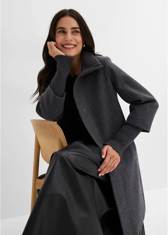 Kappa med yllelook, bonprix