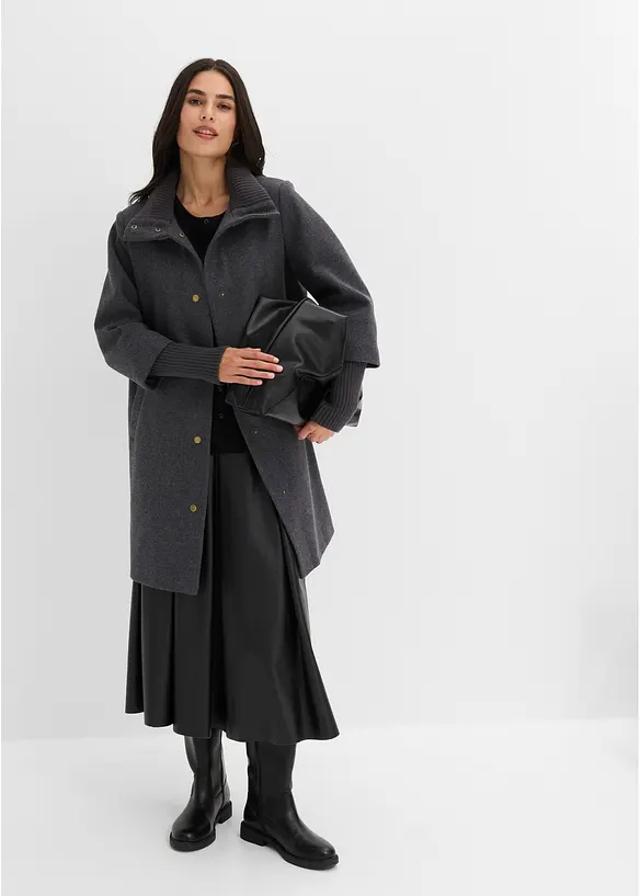 Kappa med yllelook, bonprix