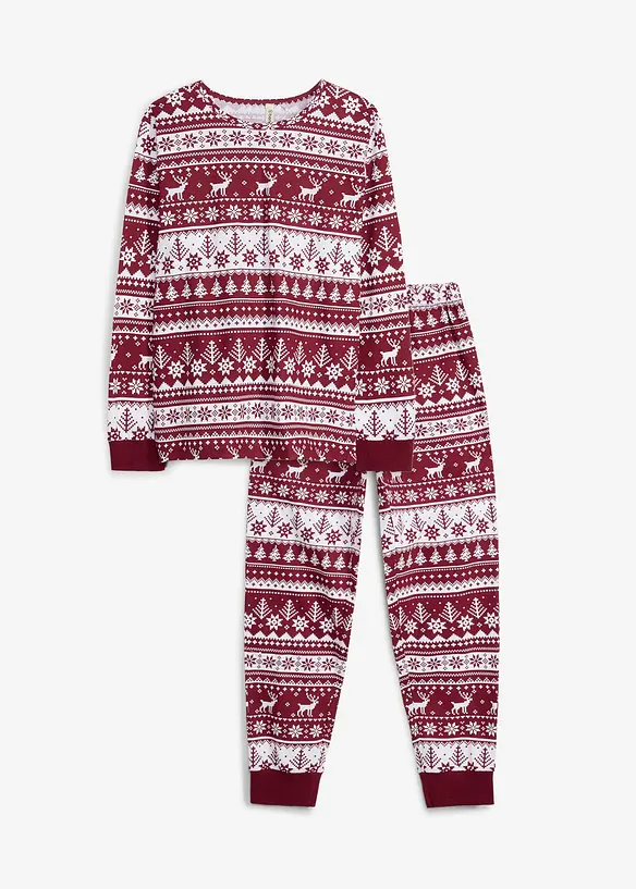 Pyjamas i ekologisk bomull (2 delar), bonprix