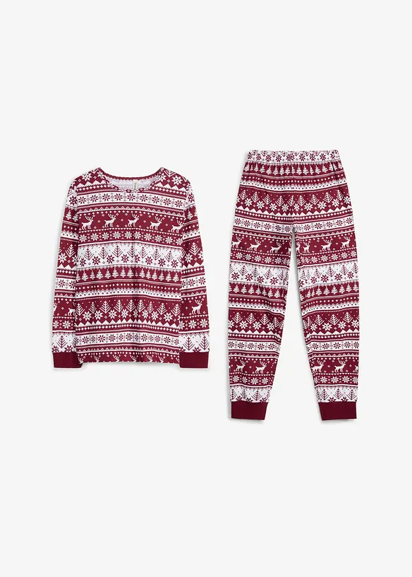 Pyjamas i ekologisk bomull (2 delar), bonprix