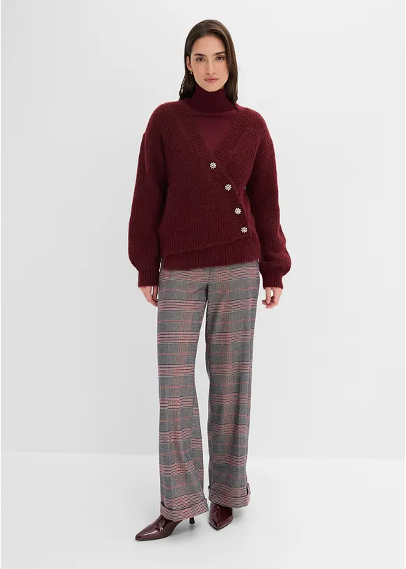 Cardigan med dekorativa knappar, bonprix