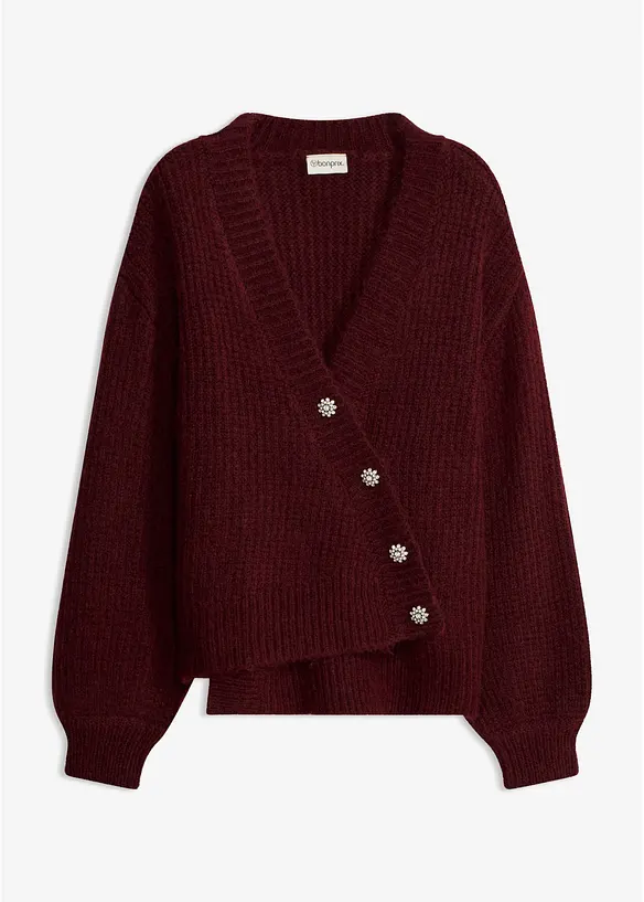 Cardigan med dekorativa knappar, bonprix