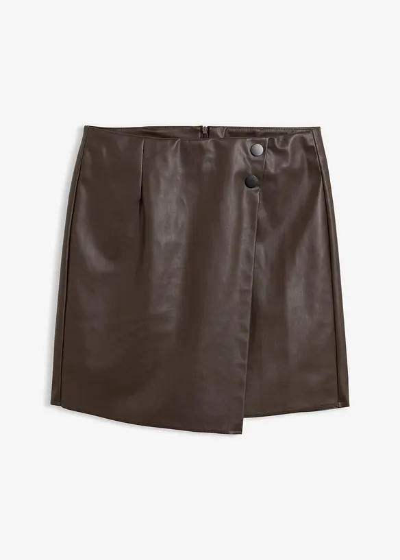 Kjol i skinnimitation, bonprix
