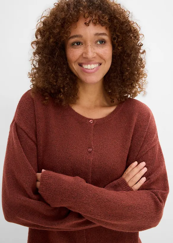 Finstickad cardigan, bonprix