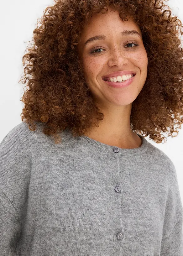 Finstickad cardigan, bonprix