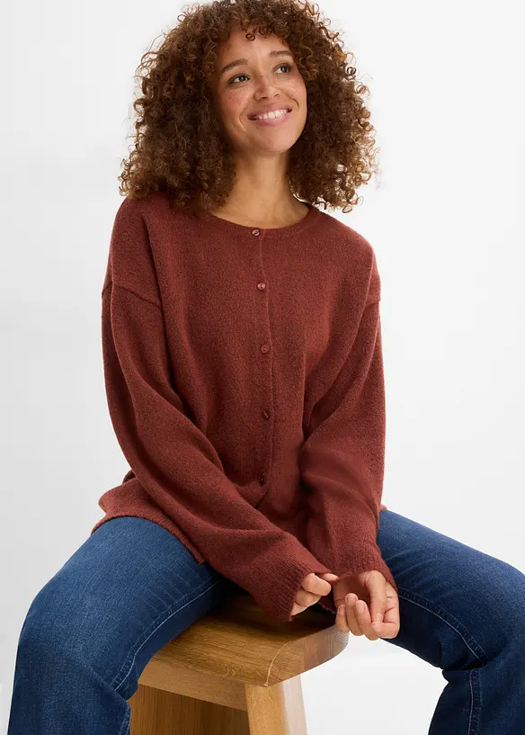 Finstickad cardigan, bonprix