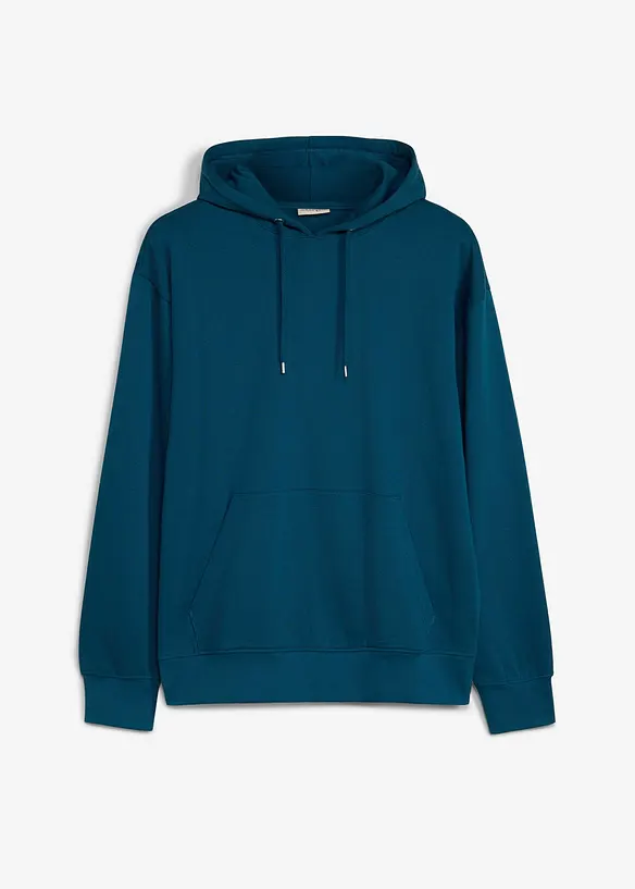Sweatshirt med huva, avslappnad passform, bonprix