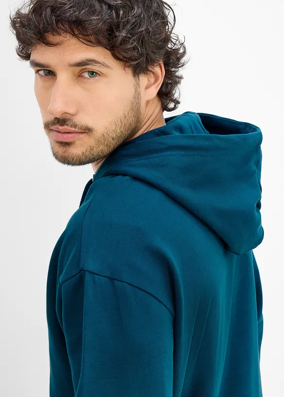 Sweatshirt med huva, avslappnad passform, bonprix