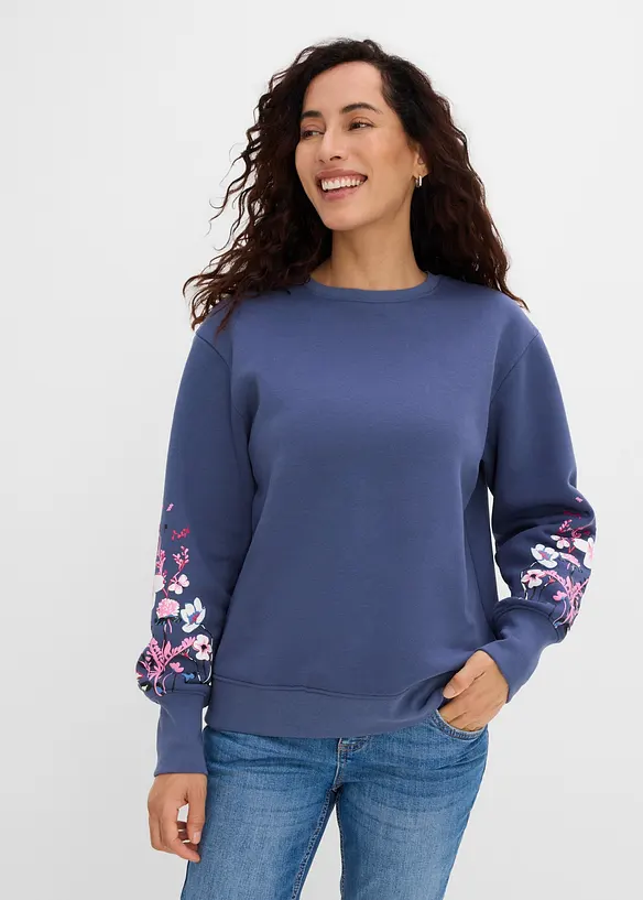 Sweatshirt av bomullsmix, bonprix