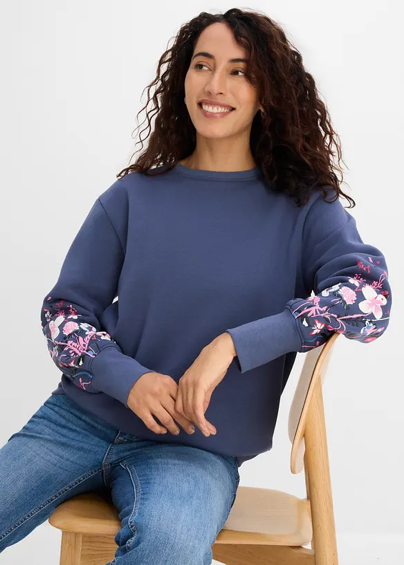Sweatshirt av bomullsmix, bonprix