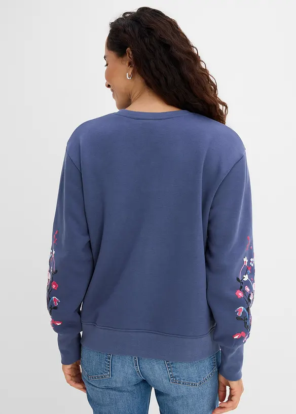 Sweatshirt av bomullsmix, bonprix