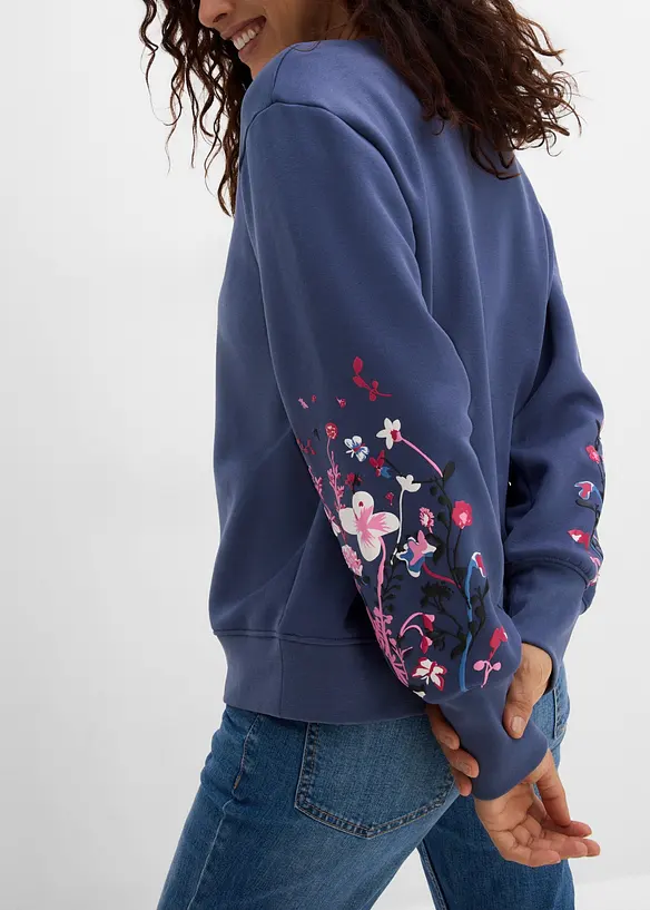 Sweatshirt av bomullsmix, bonprix
