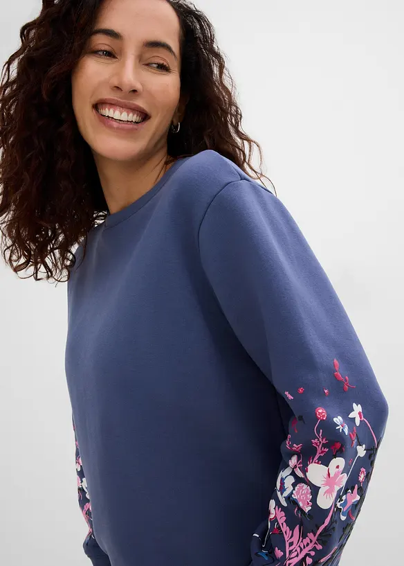 Sweatshirt av bomullsmix, bonprix