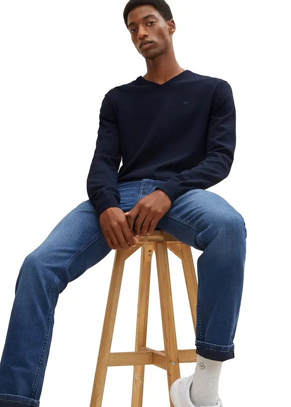 Finstickad tr&ouml;ja i bomull fr&aring;n Tom Tailor, Tom Tailor