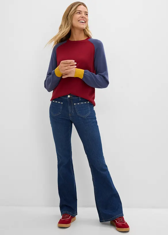 Bootcut-jeans, Mid Waist, bonprix