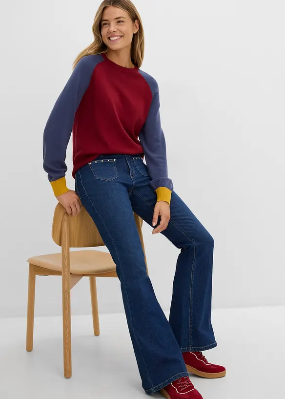 Bootcut-jeans, Mid Waist, bonprix